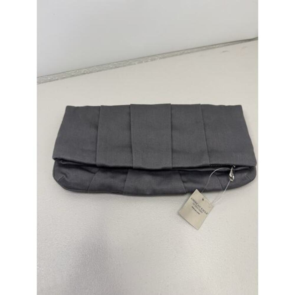 American Eagle silver / gray clutch wallet evening bag